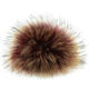 Lana Grossa Pompon od krzna Finnraccoon | 150- bordo/priroda
