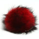 Lana Grossa KRZNOPOMPON Fuchs Bicolor | 306-crveno/crna