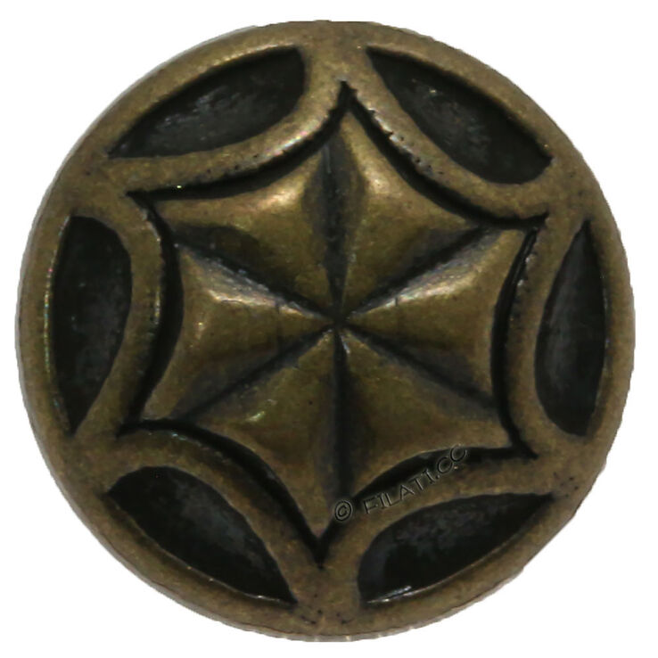 Lana Grossa UNION KNOPF 452068/12mm | 851-antik mesing