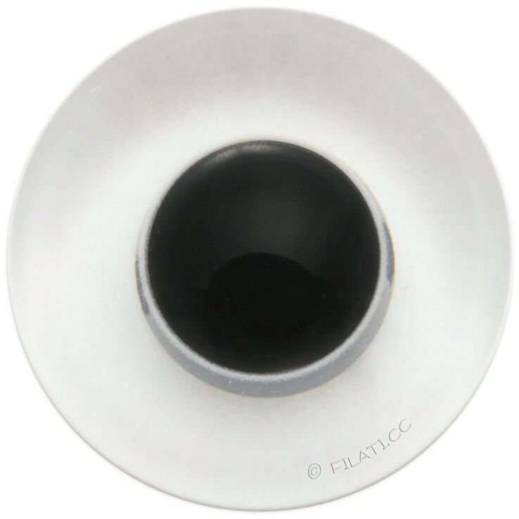 Union Knopf Oko za medu 18mm | 10-transparentan/crna