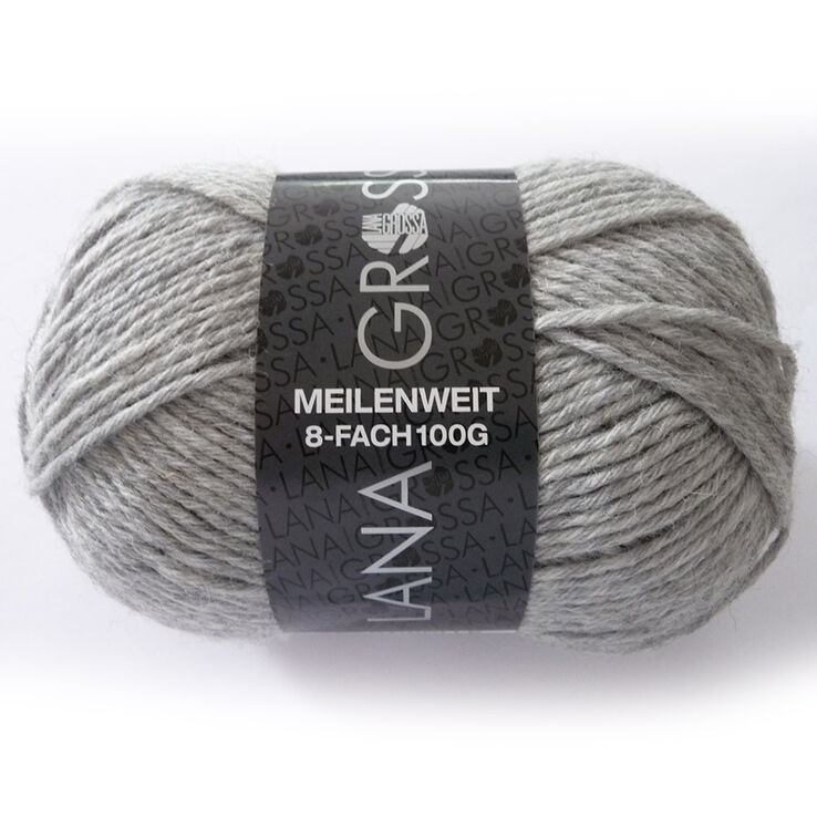 Lana Grossa MEILENWEIT 8-struko 100g Uni