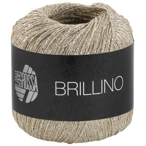 Lana Grossa BRILLINO | 39-grège/srebro