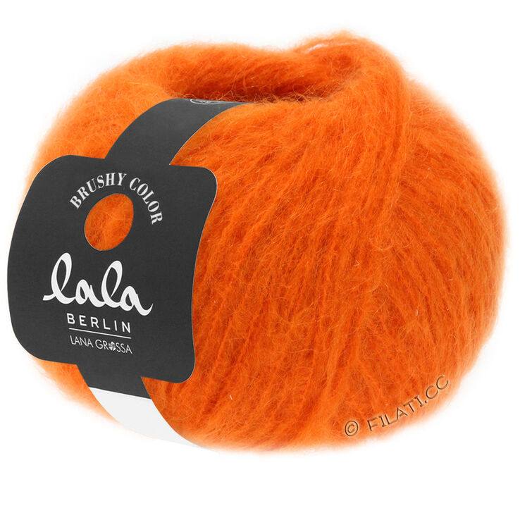 Lana Grossa BRUSHY Uni/Print (lala BERLIN) | 001-narančasta