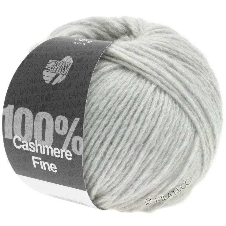 Lana Grossa 100% Cashmere Fine | 01-srebrna siva