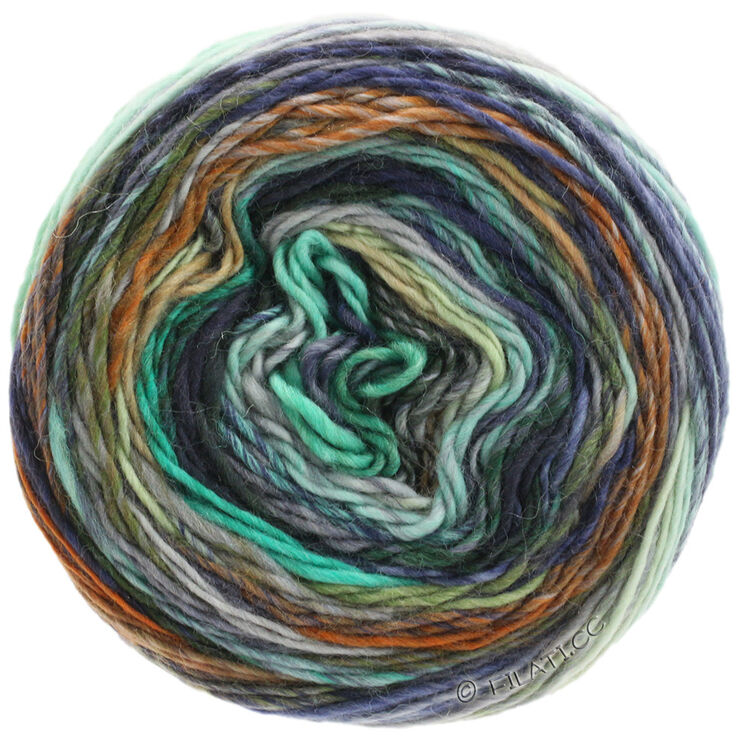 Lana Grossa COLORISSIMO | 01-menta/svjetloplav/patlidžan/svijetlo siva/tamno siva/ smeđ