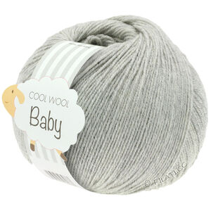 Lana Grossa COOL WOOL Baby Uni/Print 50g | 206-svijetlo siva prosarana