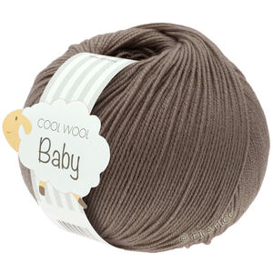 Lana Grossa COOL WOOL Baby Uni/Print 50g | 211-sivo smeđa