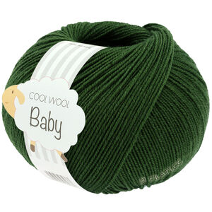 Lana Grossa COOL WOOL Baby Uni/Print 50g | 336-tamnozelena