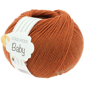 Lana Grossa COOL WOOL Baby Uni/Print 50g | 337-smeđe narančasta