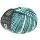 Lana Grossa COOL WOOL Semi Solid | 6506-farmerke/žad/ecru prosarana