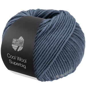 Lana Grossa COOL WOOL Superbig | 18-čelično plava boja