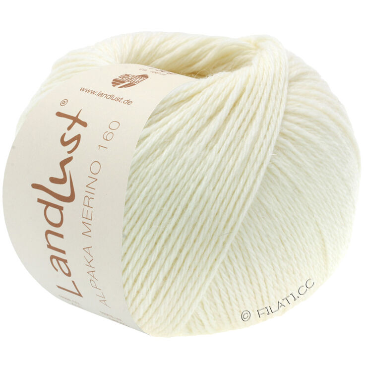 Lana Grossa LANDLUST Alpaka Merino 160 | 401-ecru