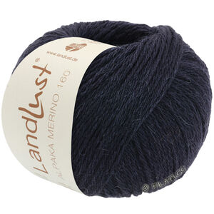 Lana Grossa LANDLUST Alpaka Merino 160 | 412-crna plava