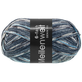 MEILENWEIT 6-FACH 150g DENIM MIX od Lana Grossa