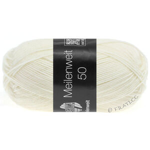 Lana Grossa MEILENWEIT 50g | 1101-bijela