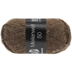 Lana Grossa MEILENWEIT 50g | 1305-sivo smeđa