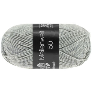 Lana Grossa MEILENWEIT 50g | 1346-svijetlo siva prosarana