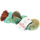 Lana Grossa MEILENWEIT 100g Merino Hand-dyed | 308-tamno smeđa/tirkiz plavo/menta/svjetlo bež/pijesak bež/hrđa