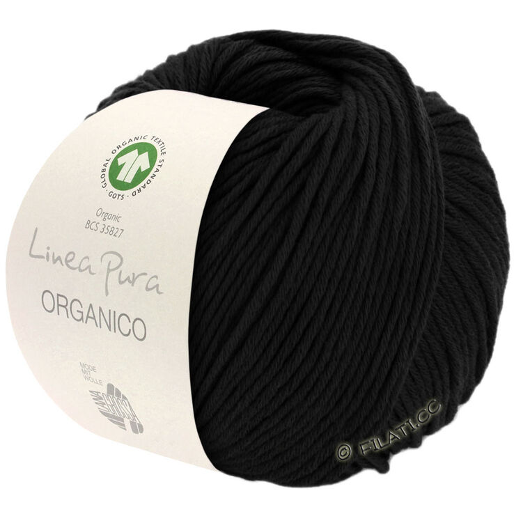 Lana Grossa ORGANICO (Linea Pura) | 014-crna