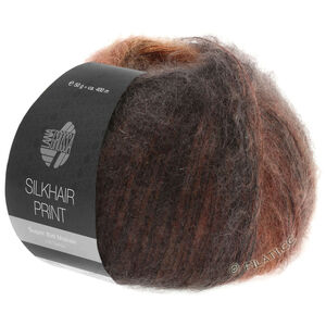 Lana Grossa SILKHAIR Print/Landlust | 351-crvenosmeđi/kesten/čokolada smeđa/crna smeđa