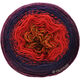 Lana Grossa TWISTED CASHMERINO | 804-narančasta/crveno/burgundac/Crno vino