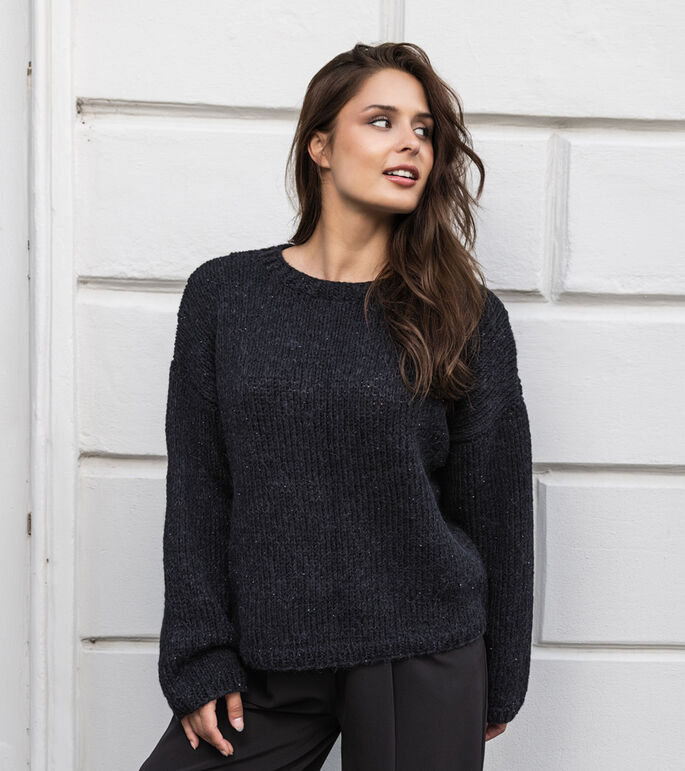 Lana Grossa PULLOVER Merino Miscela & Setasuri Pearls