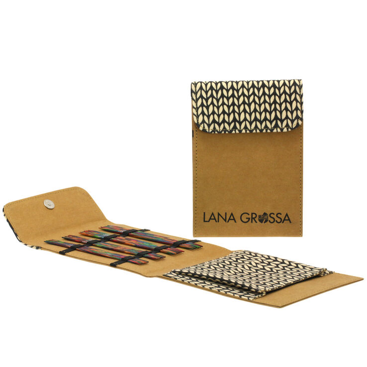 Lana Grossa Dvostruko istaknute iglice set dizajn-drvo boja 15cm (smeđa)