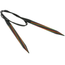 Lana Grossa Rundstricknadel Design-Holz Multicolor St. 10,0/80cm