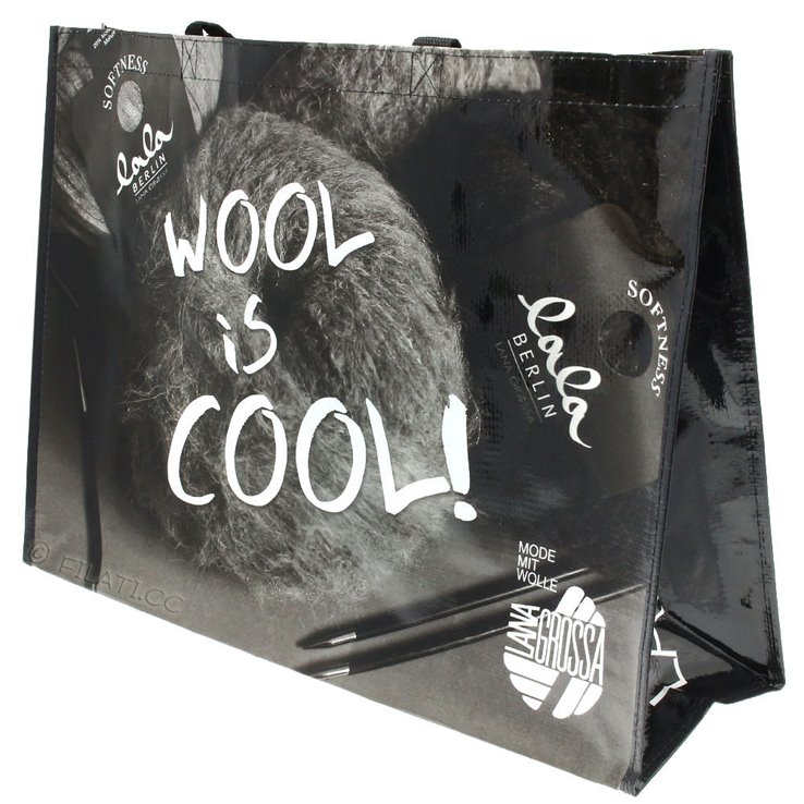 Shopper WOOL IS COOL S/W | 01-crna/bijela/siva