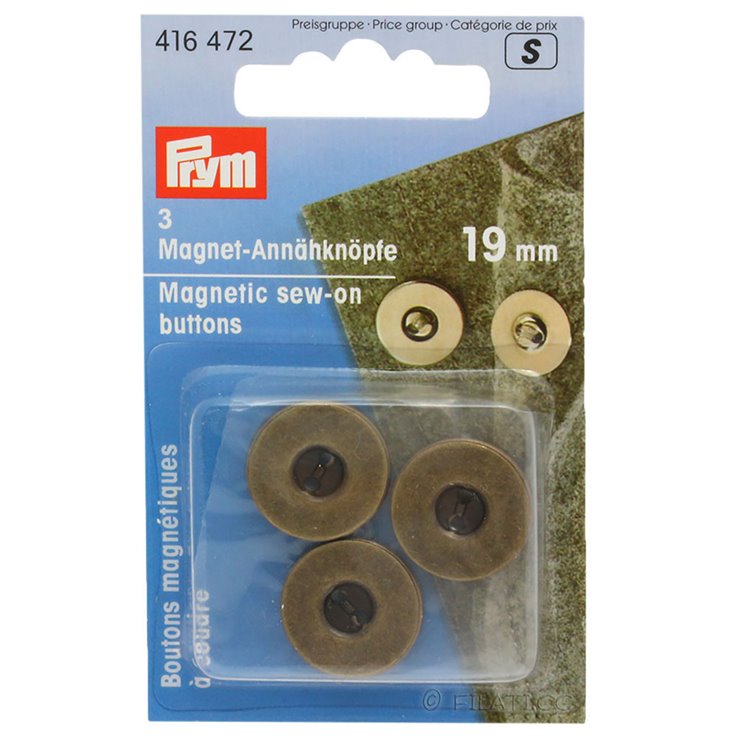 PRYM 416472/19mm | 472-antik mesing