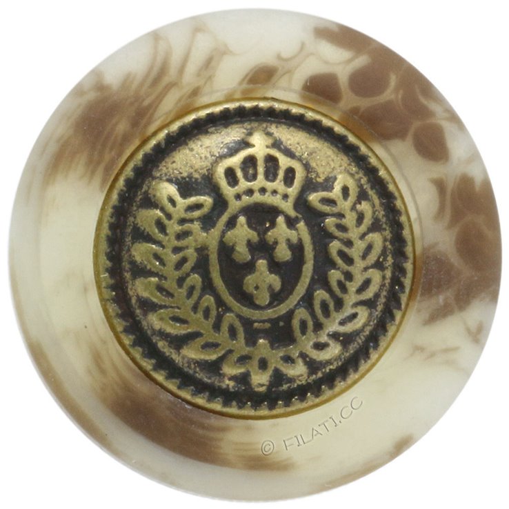 UNION KNOPF 40280/18mm | 18-bež/ smeđ/starog zlata