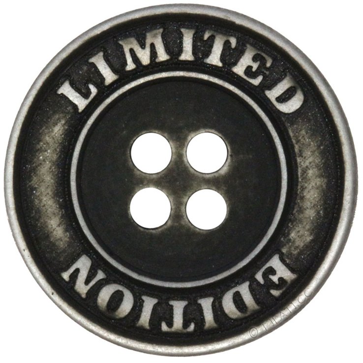 UNION KNOPF 453059/15mm | 7882-tamno siva/srebro