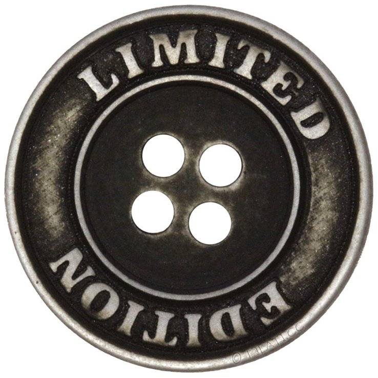 UNION KNOPF 453059/20mm | 8082-crna/srebro