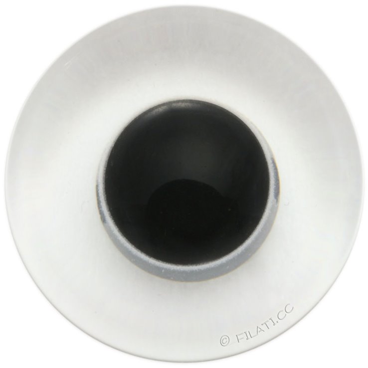 Oko za mede 45462/23mm | 10-transparentan/crna