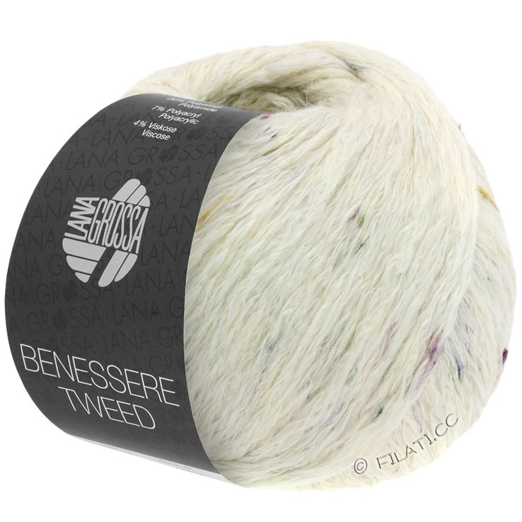 Lana Grossa BENESSERE Tweed | 102-ecru prosarana