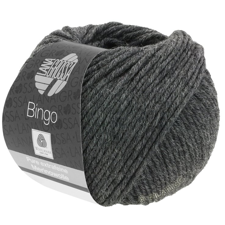 Lana Grossa BINGO Uni/Melange | 004-antracit prosarana