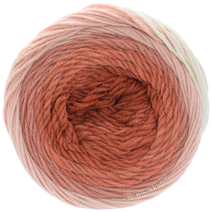 Lana Grossa COOL WOOL Big 1:1 | 5003-ecru/Stara ružičasta/losos roze/terakota
