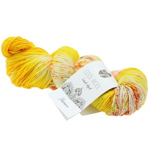 Lana Grossa COOL WOOL  Hand-dyed | 108-žuto/krema/fuksija/maslinovo