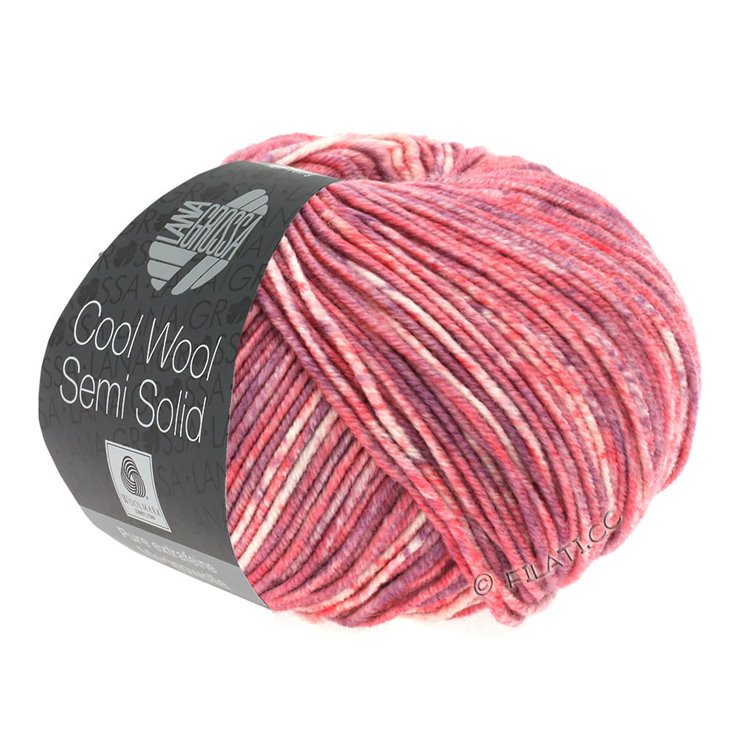 Lana Grossa COOL WOOL Semi Solid | 6502-losos/starinksi ljubičasta prosarana
