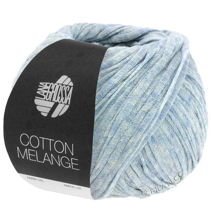 Lana Grossa COTTON MÉLANGE | 01-sivo plava