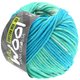 Lana Grossa COTTON MIX 80 Print (McWool) | 905-tirkiz/svijetlo tirkizno/siva zelena/menta/bijela