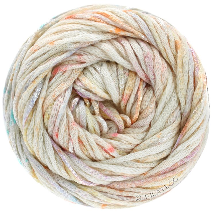 Lana Grossa ECCO Print | 101-ecru/narančasta/roze/svjetloplav