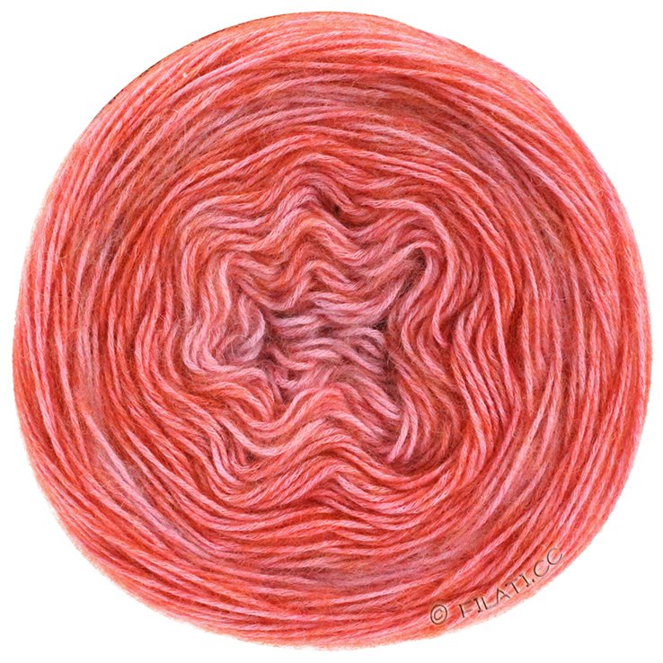 Lana Grossa ECOPUNO Dégradé | 402-crveno/roze
