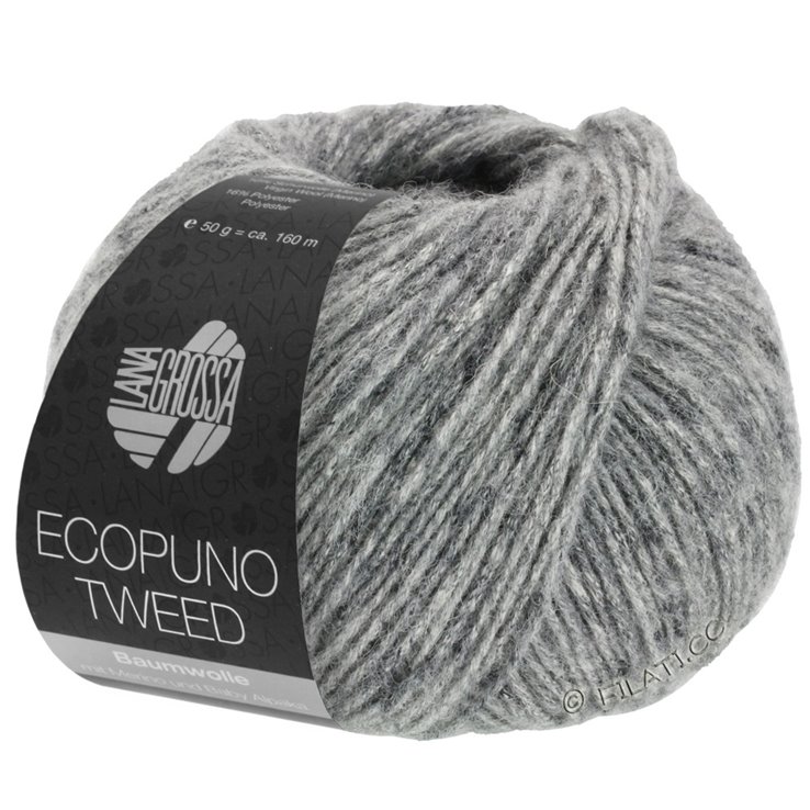 Lana Grossa ECOPUNO Tweed | 313-siva prosarana