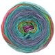 Lana Grossa GOMITOLO FELICE | 713-roze/roze/smaragd/crveno/ljubičasta/zelen/tirkiz/žuto