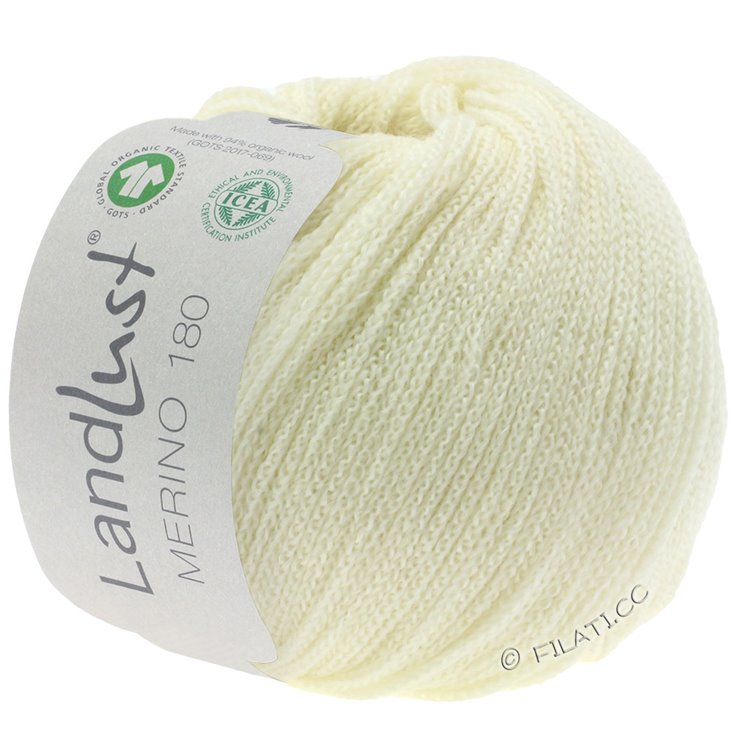 Lana Grossa LANDLUST MERINO 180 (GOTS & ICEA) | 201-ecru