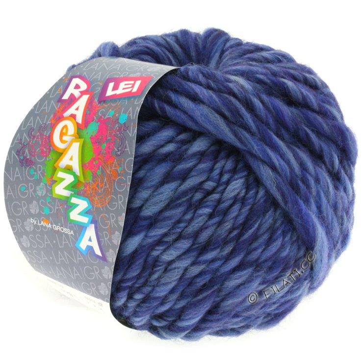 Lana Grossa LEI Mouliné/Color Mix/Spray (Ragazza) | 109-farmerke plavo/mornarica prosarana