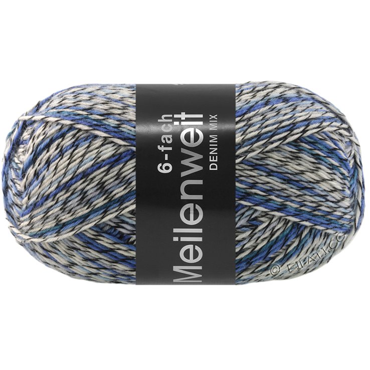 Lana Grossa MEILENWEIT 6-FACH 150g DENIM MIX | 9638-