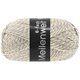 Lana Grossa MEILENWEIT 6-FACH 150g Mouliné/Tweed | 8508-bež/bijela