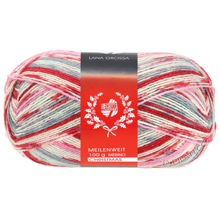 Lana Grossa MEILENWEIT 100g Merino Christmas Lurex | 6763-